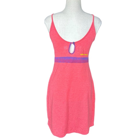 UNDER ARMOUR: Semi-Fitted Mtn Spaghetti Strap Hot Pink Dress -Size Small - Picture 3 of 12
